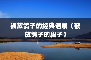 被放鸽子的经典语录（被放鸽子的段子）